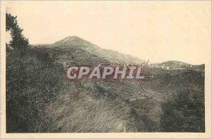 Old Post Card La Turbie (A M) Village Le Trophee des Alpes and the Mont Agel