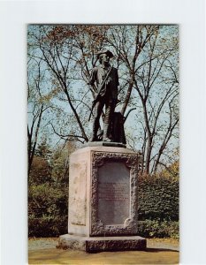 Postcard The Minute Man, Old North Bridge, Concord, Massachusetts