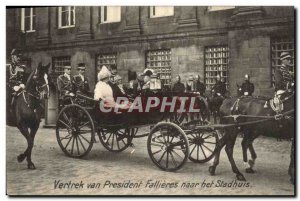 Postcard Old Vertrek van het Stadhuis President Fallieres Naae