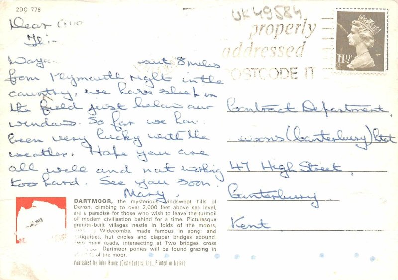 uk49584 backy falls manaton dartmoor devon uk