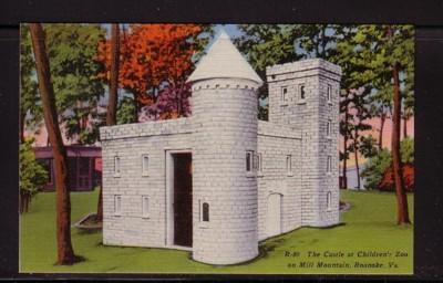 Virginia Postcard Castle Childrens Zoo Mill Mtn Roanoke