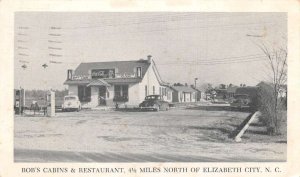 Elizabeth City North Carolina Bob's Cabins and Restaurant Coke Sign PC AA67782