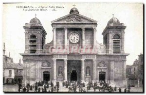 Old Postcard The Versailles Notre Dame Church A Mass Output