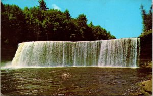 Upper Tahquamenon Falls Michigan Upper Peninsula Postcard Pm Christmas MI Cancel