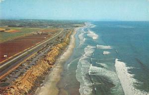 Carlsbad California South Carlsbad State Beach Aerial View Postcard J77757