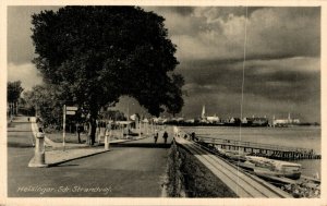 Denmark Helsingor Strandvej Helsingør Vintage Postcard 08.72