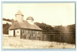 C.1910s-20s Russian Chapel Fort Ross CA RPPC Real Photo Postcard P109