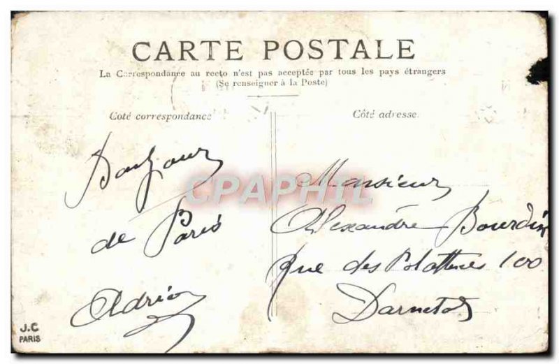 Old Postcard Paris L & # 39Arc De Triomphe Des Tuileries