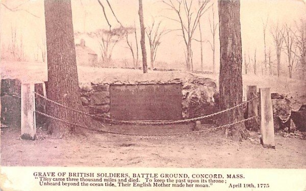 Grave of British Soldiers Concord, Massachusetts