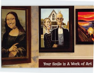 Postcard Your Smile is A Work of Art, Dorchester Health Centre, Calgary, Canada