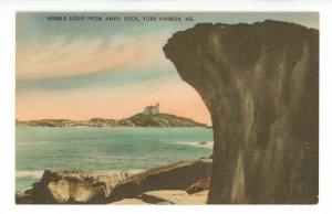 ME - York Beach. Nubble Light from Anvil Rock