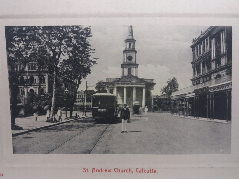 St Andrew Church Calcutta India Vintage Postcard