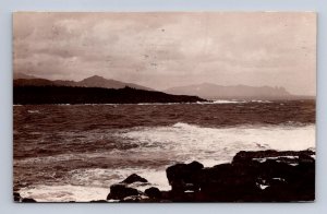 RPPC OCEAN COAST VIEW HAWAII REAL PHOTO POSTCARD 1911