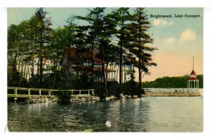 NH - Lake Sunapee. Brightwood  DPO- Mt. Sunapee NH 1888-1998  (chip)