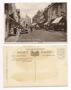 CHICHESTER SUSSEX ENGLAND SOUTH ST OLD CARS WWII ERA VINTAGE