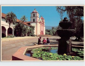 Postcard Queen Of The Mission, Santa Barbara, California