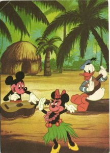 PC DISNEY, DONALD DUCK, MICKEY AND MINNIE MOUSE, Vintage Postcard (b27721)