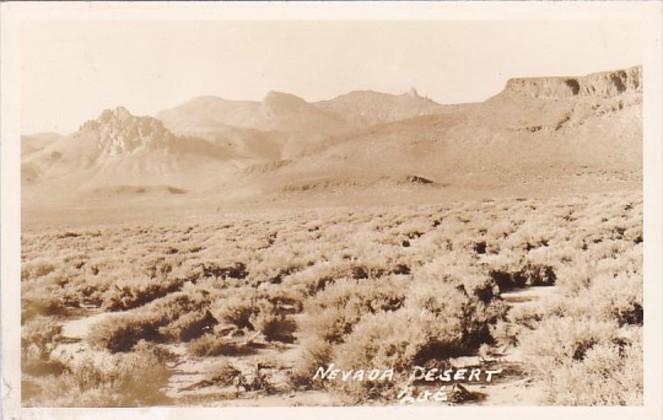 Nevada Desert Scene Real Photo