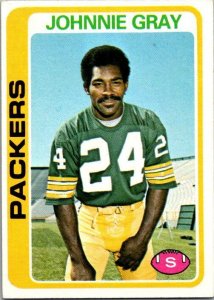 1978 Topps Football Card Johnny Grey Green Bay Packers sk7342