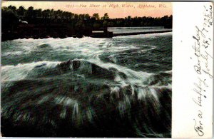 Postcard WATER SCENE Appleton Wisconsin WI AM7315