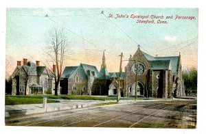 CT - Stamford. St. John's Episcopal Church & Parsonage