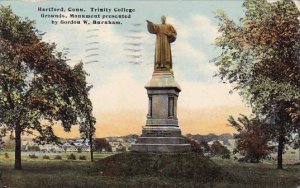 Connecticut Hartford Trinity College Grounds Monument Presented By Gordon W B...