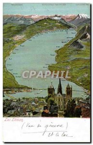 Old Postcard Lac Leman