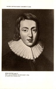 English Writer John Milton Age 21 Real Photo