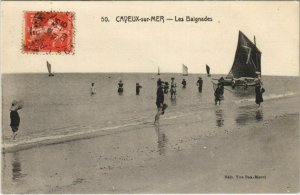 CPA CAYEUX-sur-MER Les Baignades (808127)