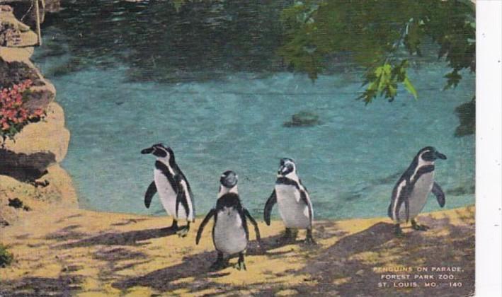 Missouri St Louis Penguins On Parade Forest Park Zoo 1944