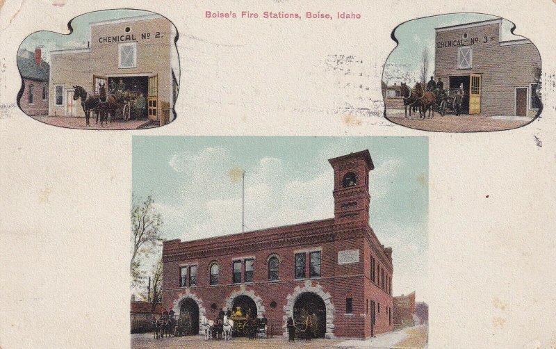 BOISE , Idaho , 1910 ; Fire Stations