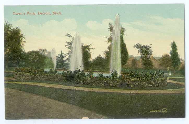 D/B Fountains in Owens Park Detroit Michigan MI