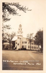 Old Unitarian Church - Kennebunk, Maine ME Postcard