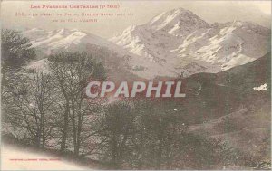 'Old Postcard The Pyrenees Central Massif Pic du Midi in winter seen from Col...