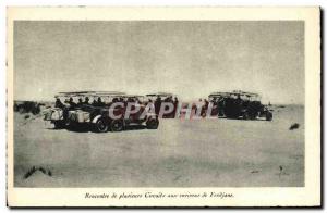 Old Postcard Automobile Meeting several circuits around Ferdjane