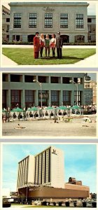 3~4X6 Postcards Atlantic City, New Jersey CLARIDGE HOTEL~Staff~BALLY'S~BRIGHTON