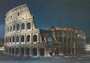 Italy Rome Roma Il Colosseo Notturno