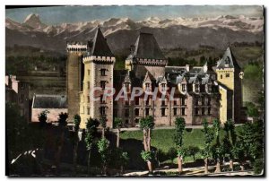 Postcard Modern Pau Chateau Henry IV and the Pyrenees