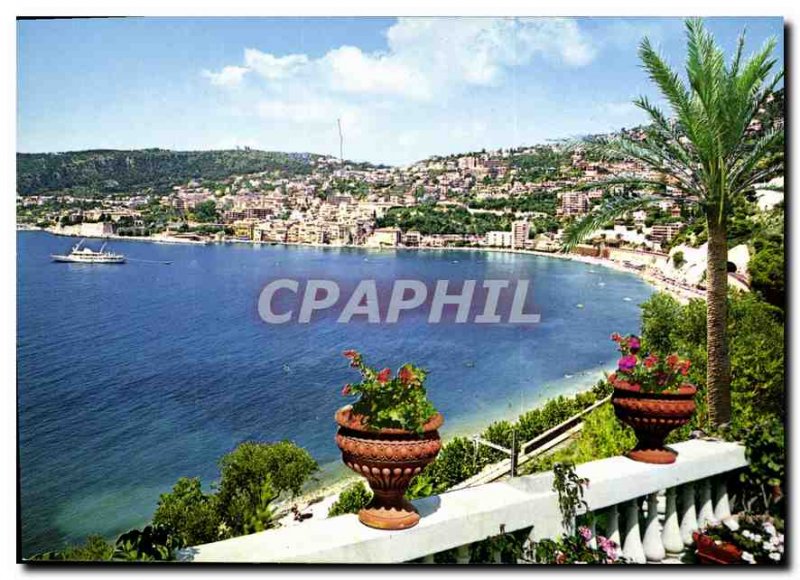 Modern Postcard Villefranche sur mer Vue generale