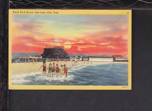 Black Rock Beach,Salt Lake City,UT Postcard 