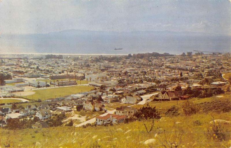 Ventura California Birdseye View Of City Residential Vintage Postcard K51558