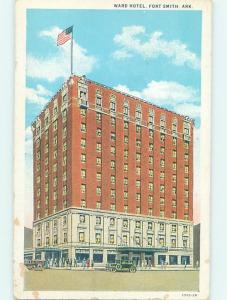 W-Border HOTEL SCENE Fort Smith Arkansas AR H1204