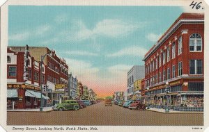 Postcard Dewey Street Looking North North Platte Nebraska NE