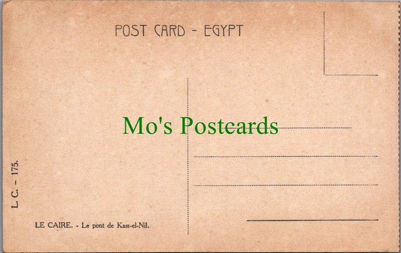 Egypt Postcard - Cairo, Le Caire - Le Pont De Kasr-El-Nil SW10394