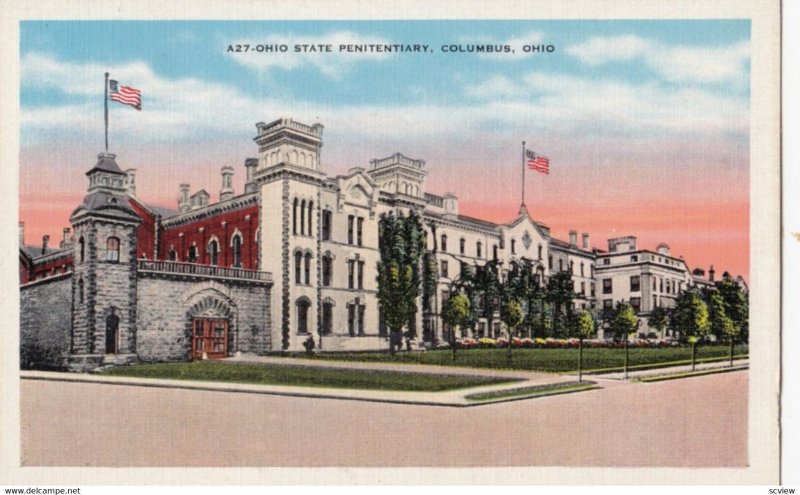 COLUMBUS, Ohio, 1910s; Ohio State Penitentiary