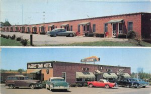 Hagerstown Maryland 1958 Postcard The Hagerstown Motel