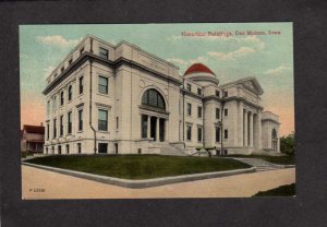 IA Historical Buildings Des Moines Iowa Postcard