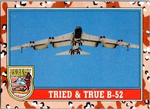 Military 1991 Topps Dessert Storm Card B-52 Bomber sk21347