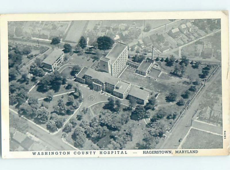 Pre-1952 HOSPITAL SCENE Hagerstown Maryland MD W3346