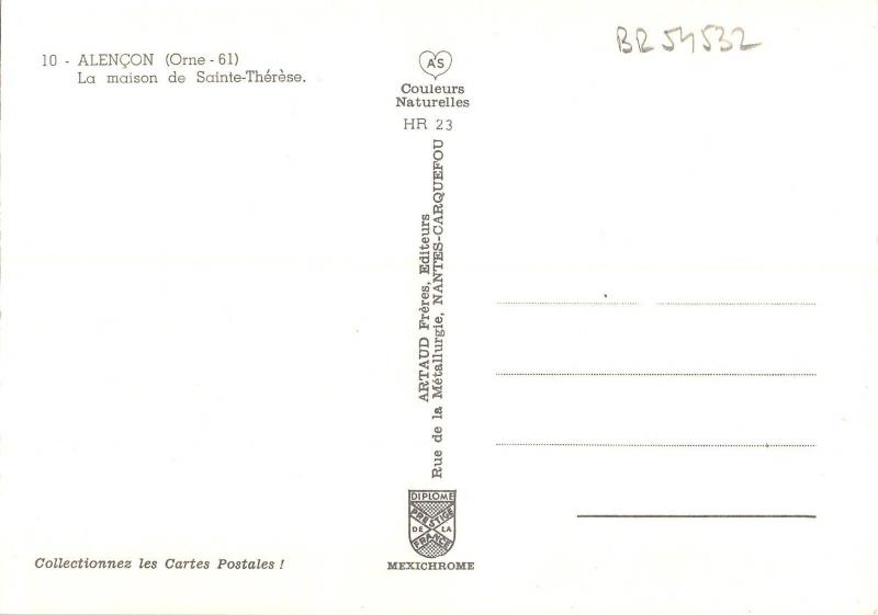 BR54532 La Maison de Sainte Therese alencon france